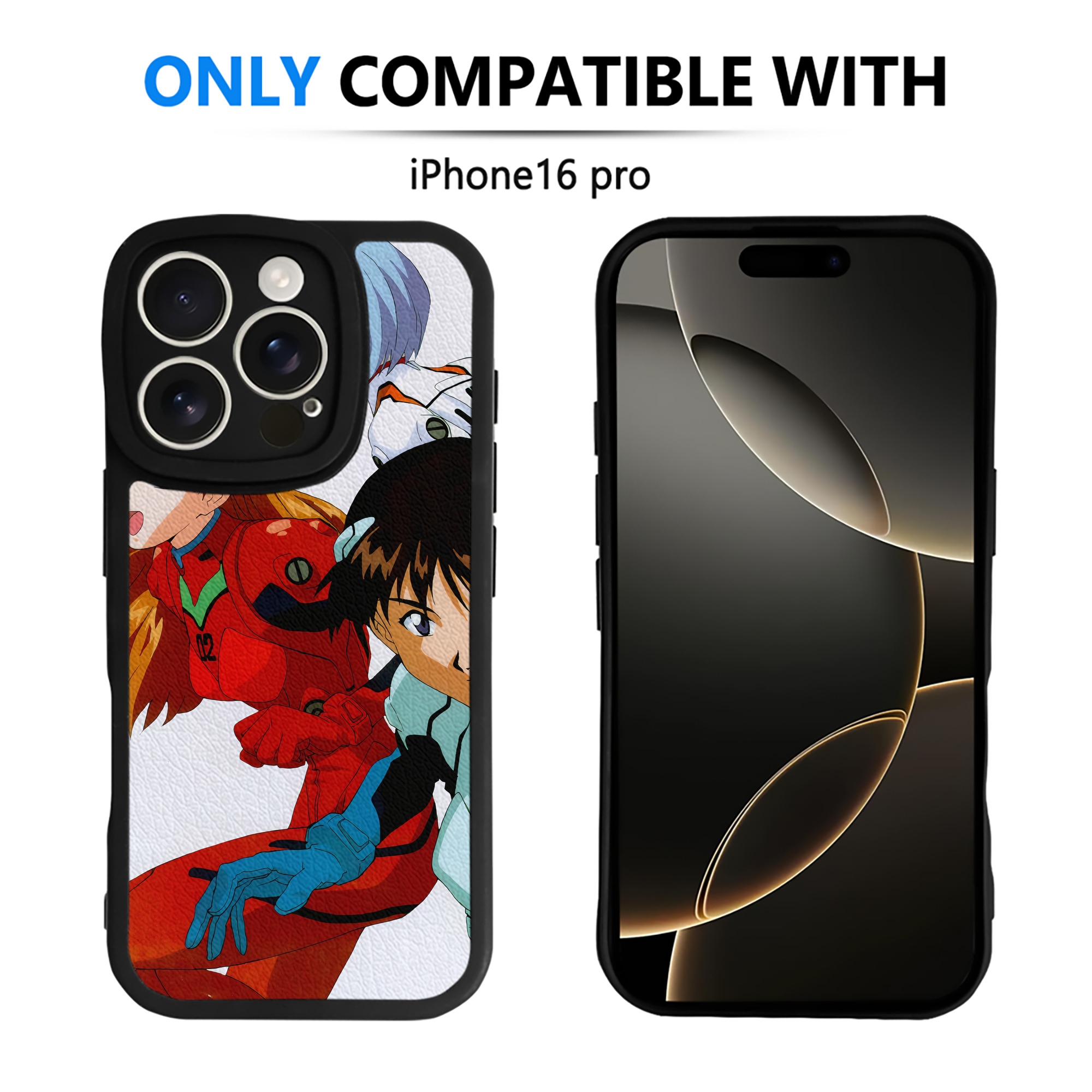 （画像用） EVA 新世紀エヴァンゲリオン 【iPhone 16シリーズ対応】シリコンスマホケース（レザー調） 材質：シリコン